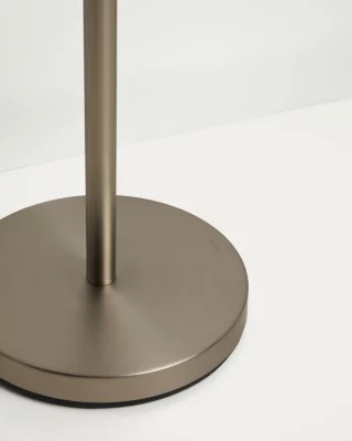 Напольный светильник Navat из металла с матовым серебристым покрытием 46X46X153 CM 4