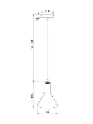 Подвесной светильник Лизия 17X98 CM 15
