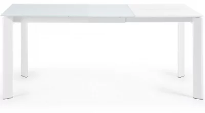 Раскладной стеклянный стол Atta 120-180X80X76 CM 4