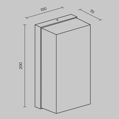 Уличный настенный светильник Бадд 20X10X7 CM 14