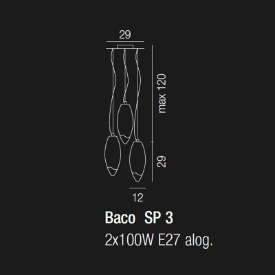 Подвесной светильник Baco 5