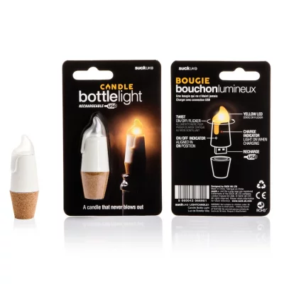 Пробка для бутылки bottlelight с подсветкой и usb 12