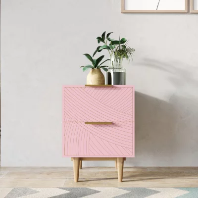 Тумбочка прикроватная Line 40X35X55 CM pink 4