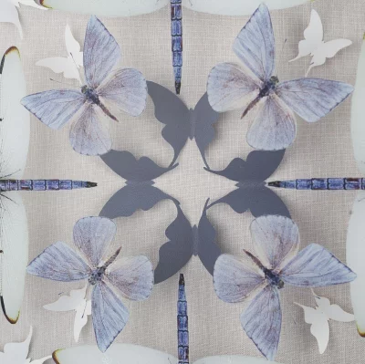 Ассамбляж Summer Symmetry 40X40 CM 4