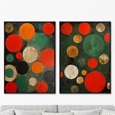 Набор из двух постеров на холсте Planets of color 75X105 / 75X105 CM 8