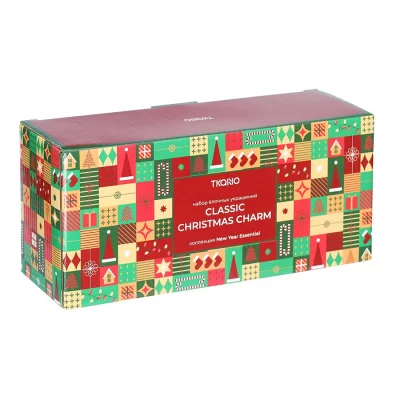 Набор ёлочных украшений classic christmas charm из коллекции new year essential, 4 шт. 15