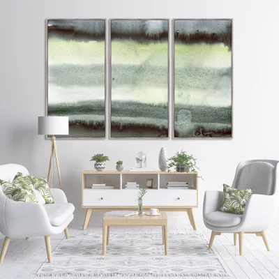 Триптих на холсте Rolling waves over the black sand 52X105 / 52X105 / 52X105 CM 6