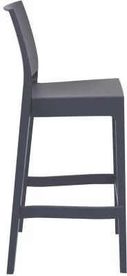 Стул пластиковый барный Maya 45X51X108 CM серый 5