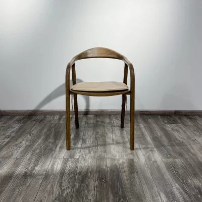 Подушка на стул Лугано из натуральной бежевой кожи 45X46.5X3 CM 3
