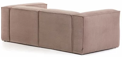 Диван угловой Blok 240X174X69 CM розового цвета 5