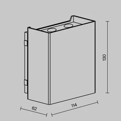 Уличный настенный светильник Shell 11X6X13 CM 7