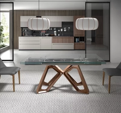 Раздвижной обеденный стол Kenika 160-240X90X76 CM 5