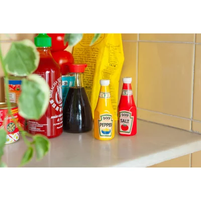 Набор из солонки и перечницы corner shop,  ketchup mustard 3