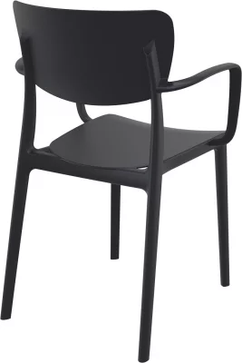 Стул пластиковый Lisa 53X54X82 CM чёрный 3