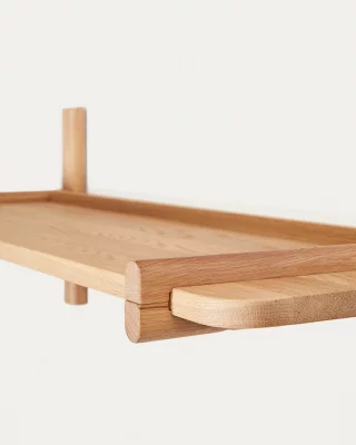 Модульная полка Sitra из массива дуба, натуральная отделка 110X30.5X28 CM 5
