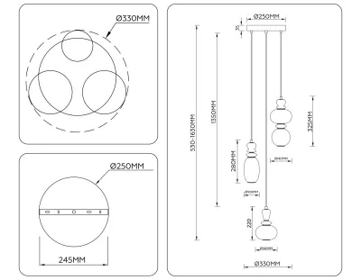 Подвесной светильник Ambrella Light LH53143 6