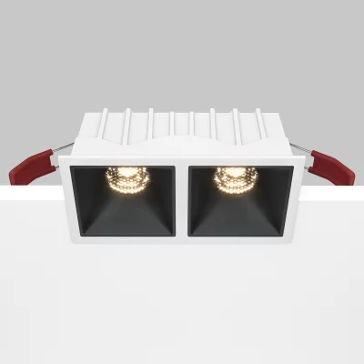 Встраиваемый светильник Alfa LED квадратный белый 15