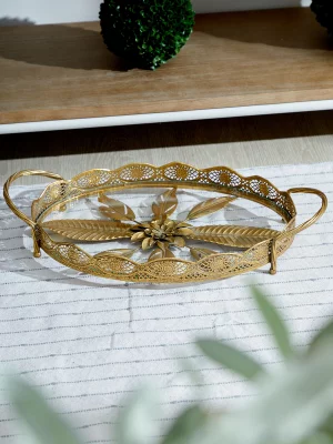 Поднос декоративный Zal 49X30X10 CM 3