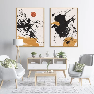 Диптих на холсте Corrida on a Sunny day 75X105 / 75X105 CM 4
