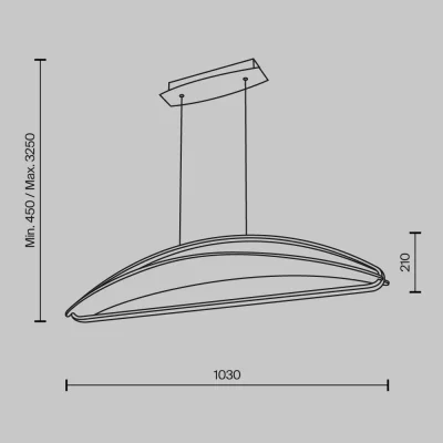 Подвесной светильник Бриз 103X250X325 CM 10