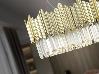 Люстра Tiara 6L хром-золотой 51X148 CM 8