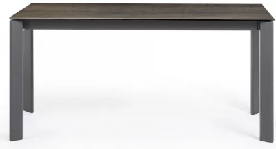 Раскладной стол Atta 160-220X90X76 CM с имитацией состаренного метала серый 3