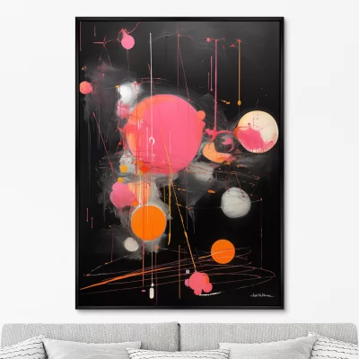 Постер на холсте Universe planetary motion 75X105 CM 6