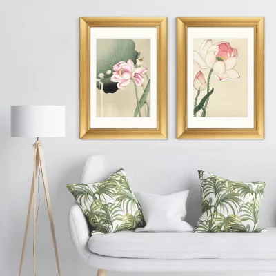 Диптих Songbird and Lotus 51X71 / 51X71 CM 5
