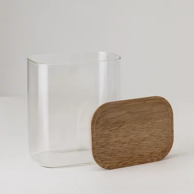 Банка для хранения прямоугольная glass acacia, 950 мл 3