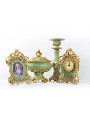 Настольные часы под старину 13.2X4X19 CM 5