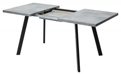 Раскладной обеденный стол BRICK M 120 Бетон Портленд / Чёрный 120X85X75 CM 8