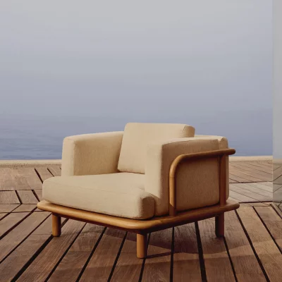 Кресло с каркасом из тика Turqueta 105X100X74 CM 6