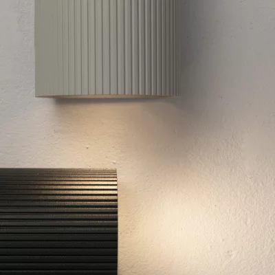 Белый круглый настенный светильник SOLE 8X6,5X10 CM 6