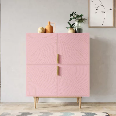 Комод Line 100X45X120 CM pink 4