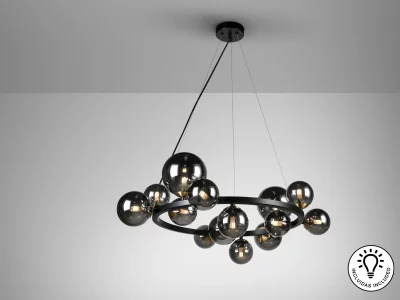 Люстра Astros 14L черная 82X82X30 CM 7
