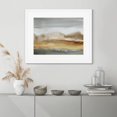 Постер в раме Autumn landscape 52X42 CM 3