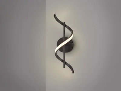 Настенный или потолочный светильник Boa черный 16X24X50 CM 13