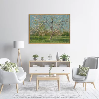 Постер Study of Blooming Trees in an Orchard 105X75 CM 3