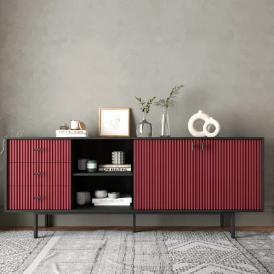 Комод Emerson 190X45X75 CM Red 4