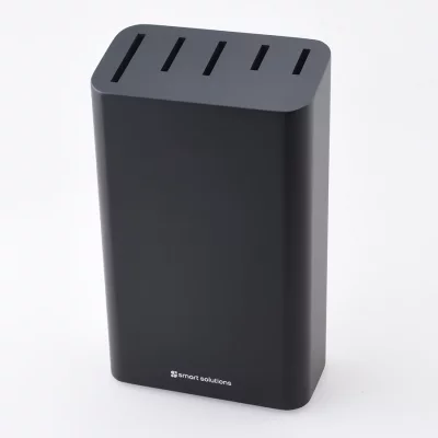 Набор ножей кухонных с подставкой prime, 5 шт., черный 5