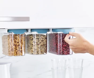 Набор из 3 подвесных контейнеров для хранения Cupboardstore 1300 ml тёмный опал 4