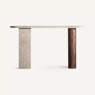 Консольный столик из травертина Clar 160X35X85 CM 6