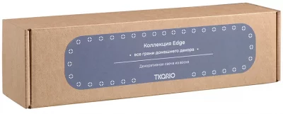 Свеча декоративная Edge 5X5X26 CM графитового цвета 3