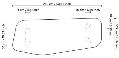 Обеденный стол Flemings 250X105X77 CM 8