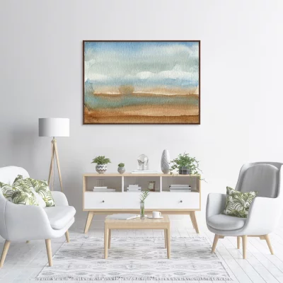 Репродукция на холсте Valley landscape in July 105X75 CM 3