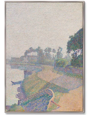 Диптих Banks of the Oise at Dawn 75X105 / 75X105 CM 4