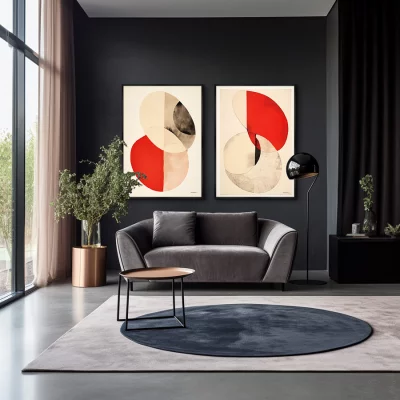 Набор из двух постеров на холсте The Twisted Shape 75X105 / 75X105 CM 4
