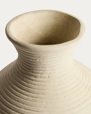 Бежевая ваза из папье-маше Pria 22.5X22.5X36.5 CM 5