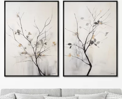 Диптих на холсте Branches in the autumn 75X105 / 75X105 CM 8