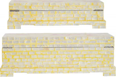 Набор из двух шкатулок Sarait 40X23X14 / 34X17X9 CM 3